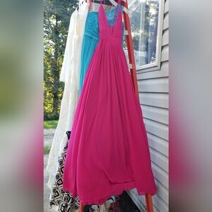 Pink Lily bridesmaid dress